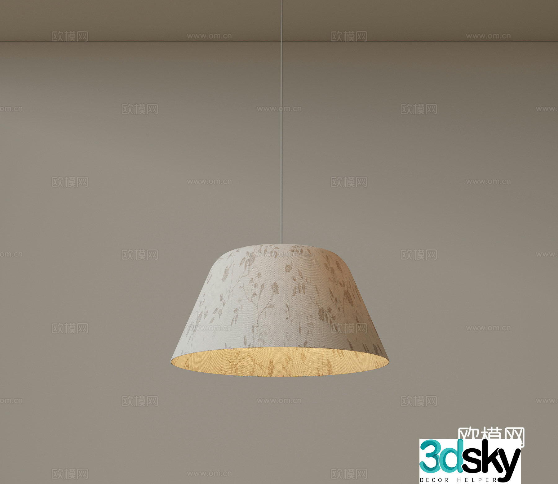 Modern medieval style chandeliers minimalist chandeliers Nordic simple chandeliers bedroom bedside chandeliers single head 3D model