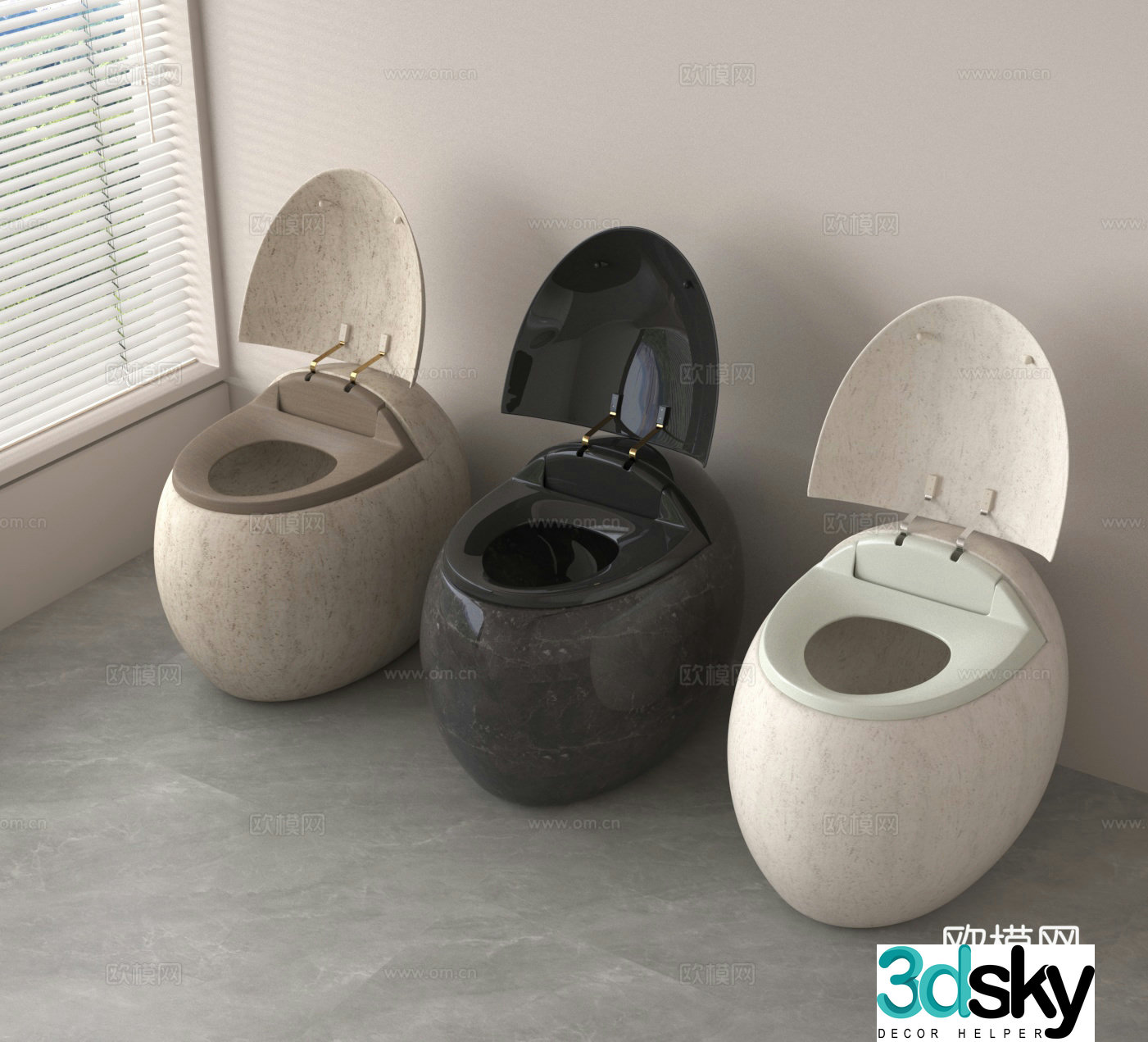 Toilet toilet 3d model