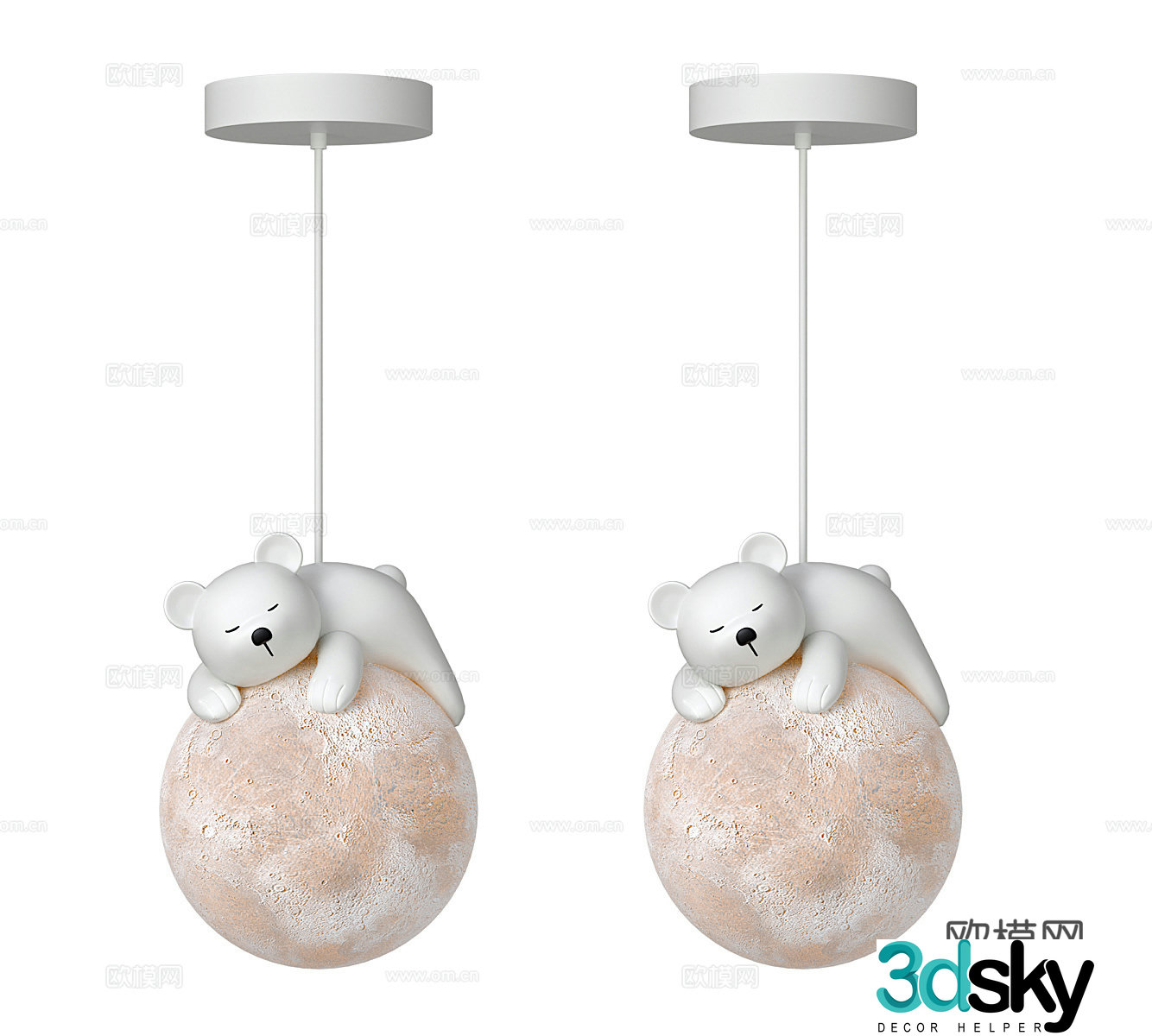 Children’s Chandelier Children’s Room Chandelier Bear Chandelier Animal Chandelier Bedside Chandelier Restaurant Chandelier 3D Model