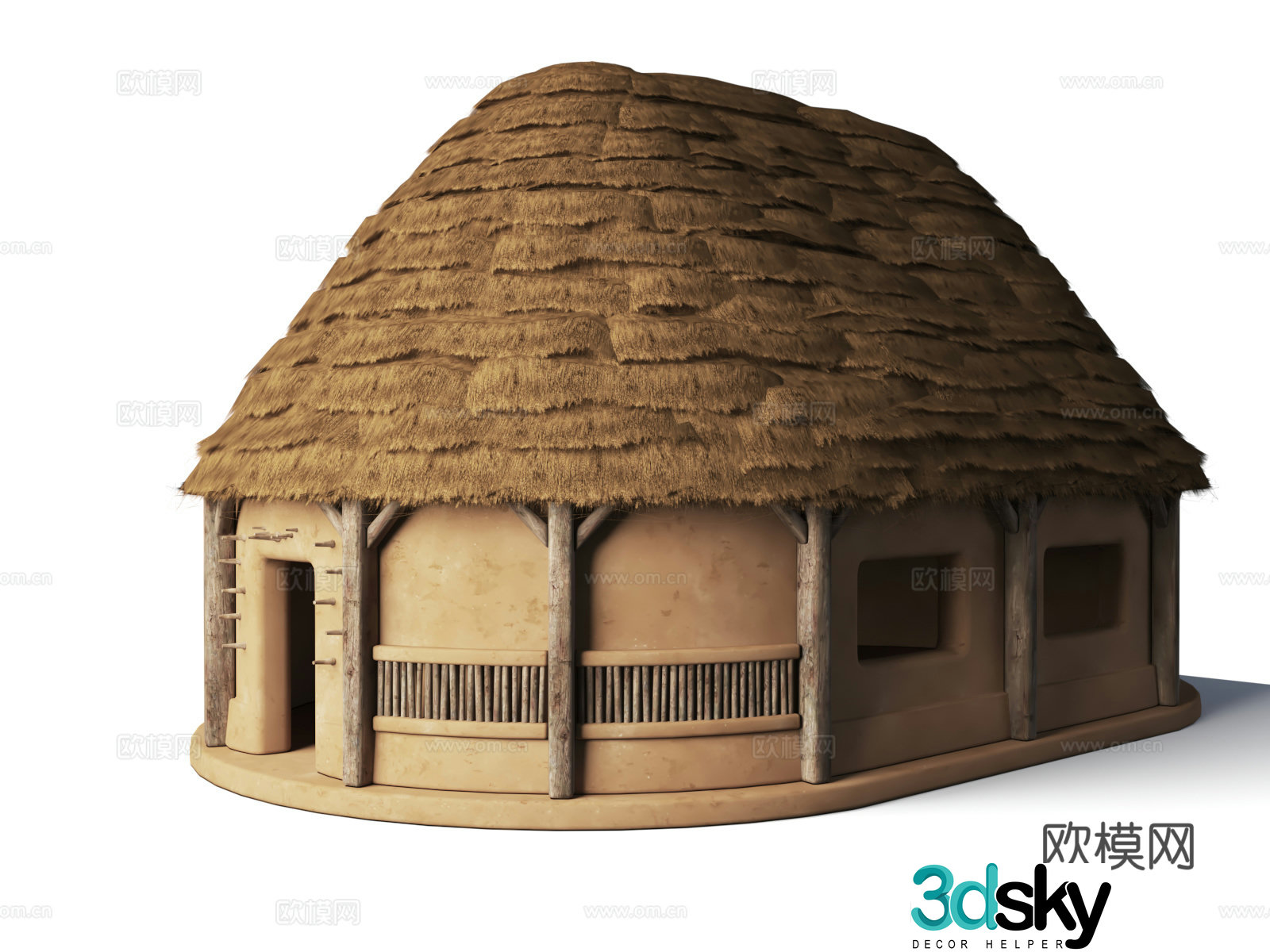Ancient Primitive Man Thatched House Architecture Ancient Man Ruins Thatched House Thatched House Thatched House Thatched House Thatched House Thatched Pavilion 3D Model