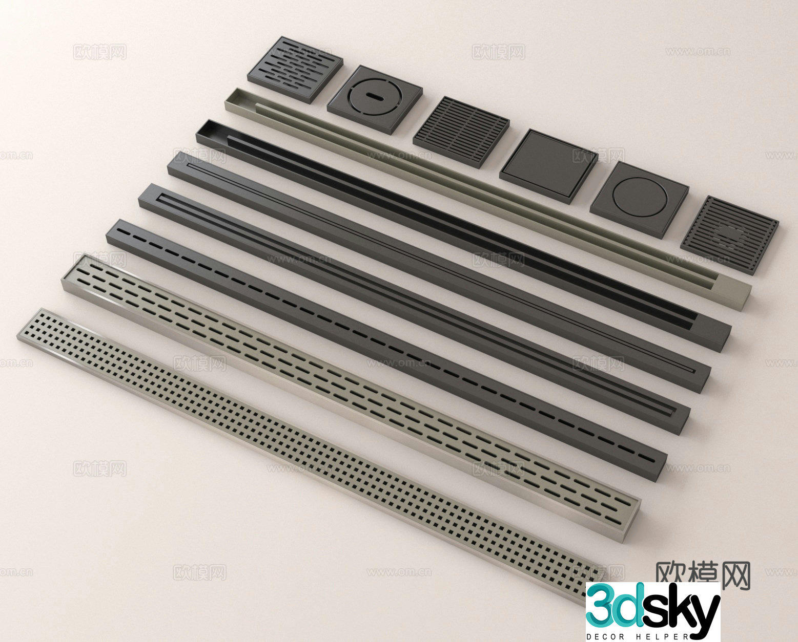 Floor drain Invisible floor drain odorproof floor drain drain 3D model