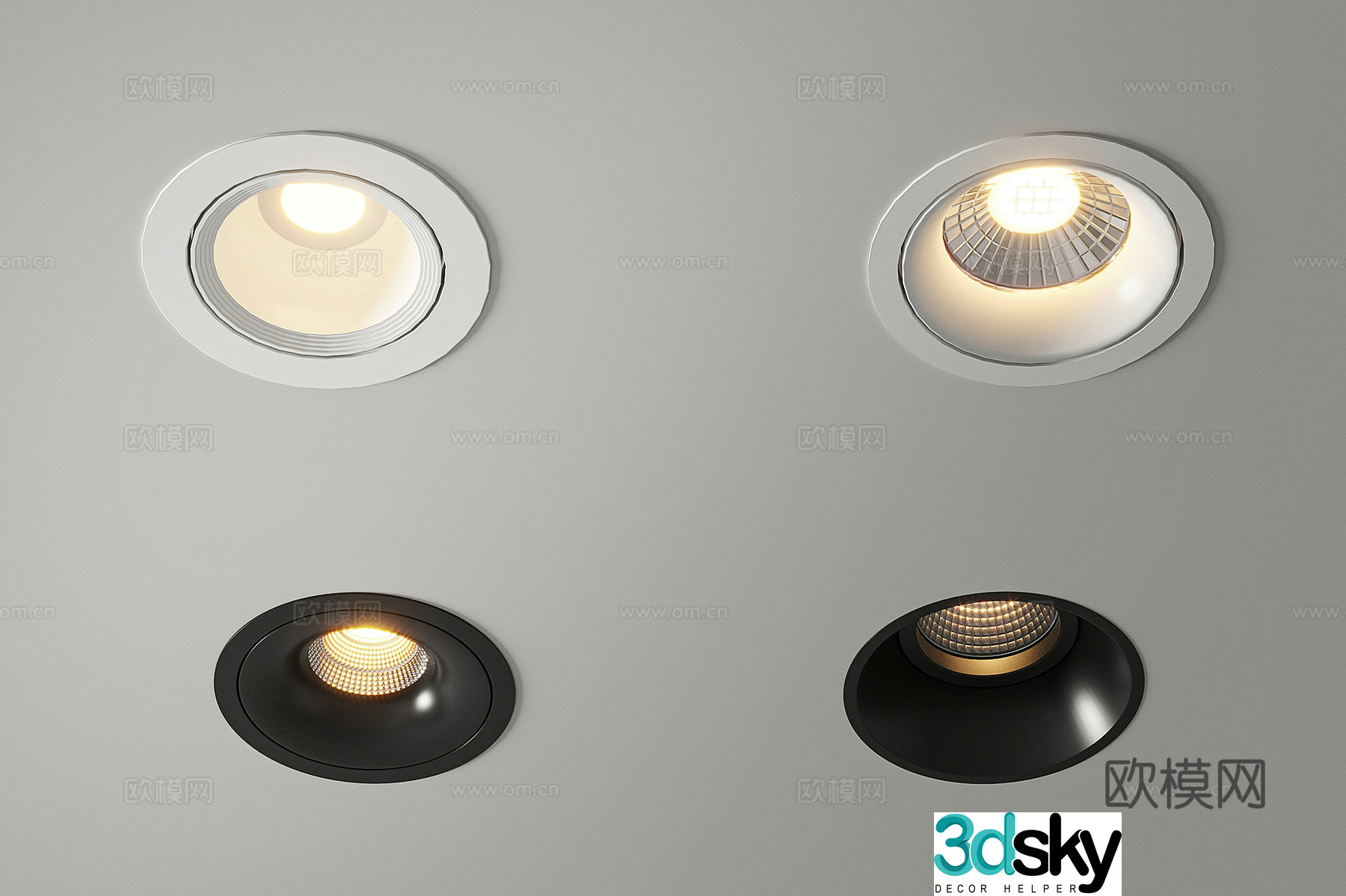 Modern downlight spotlight 3d model