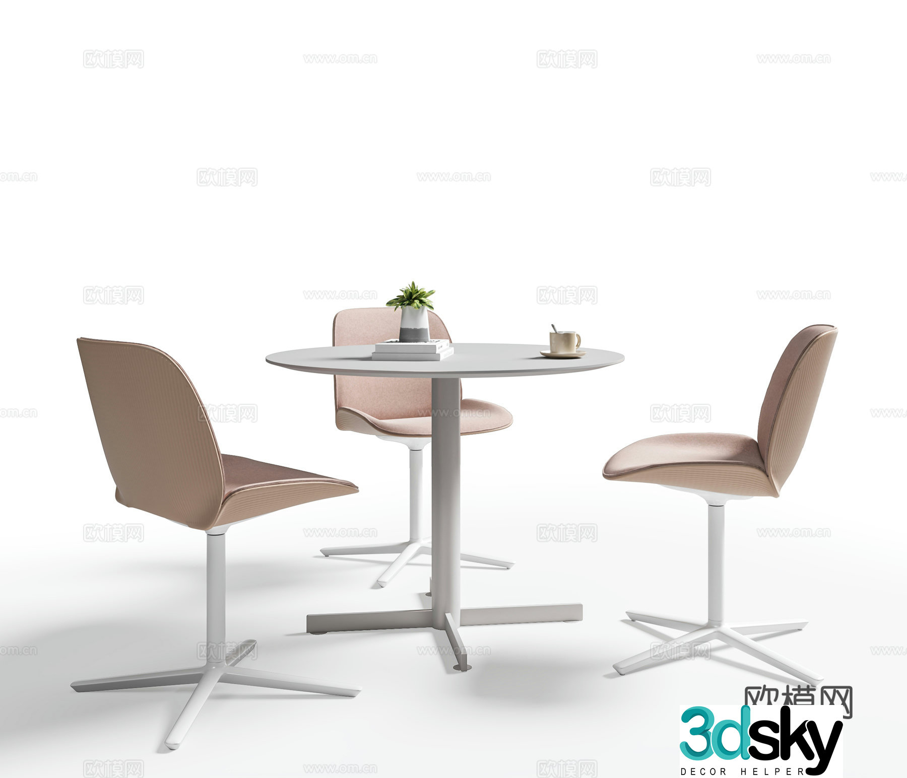 Modern casual table and chairs negotiation table and chairs coffee shop table and chairs chairs round table and chairs office desk and chair 3d model