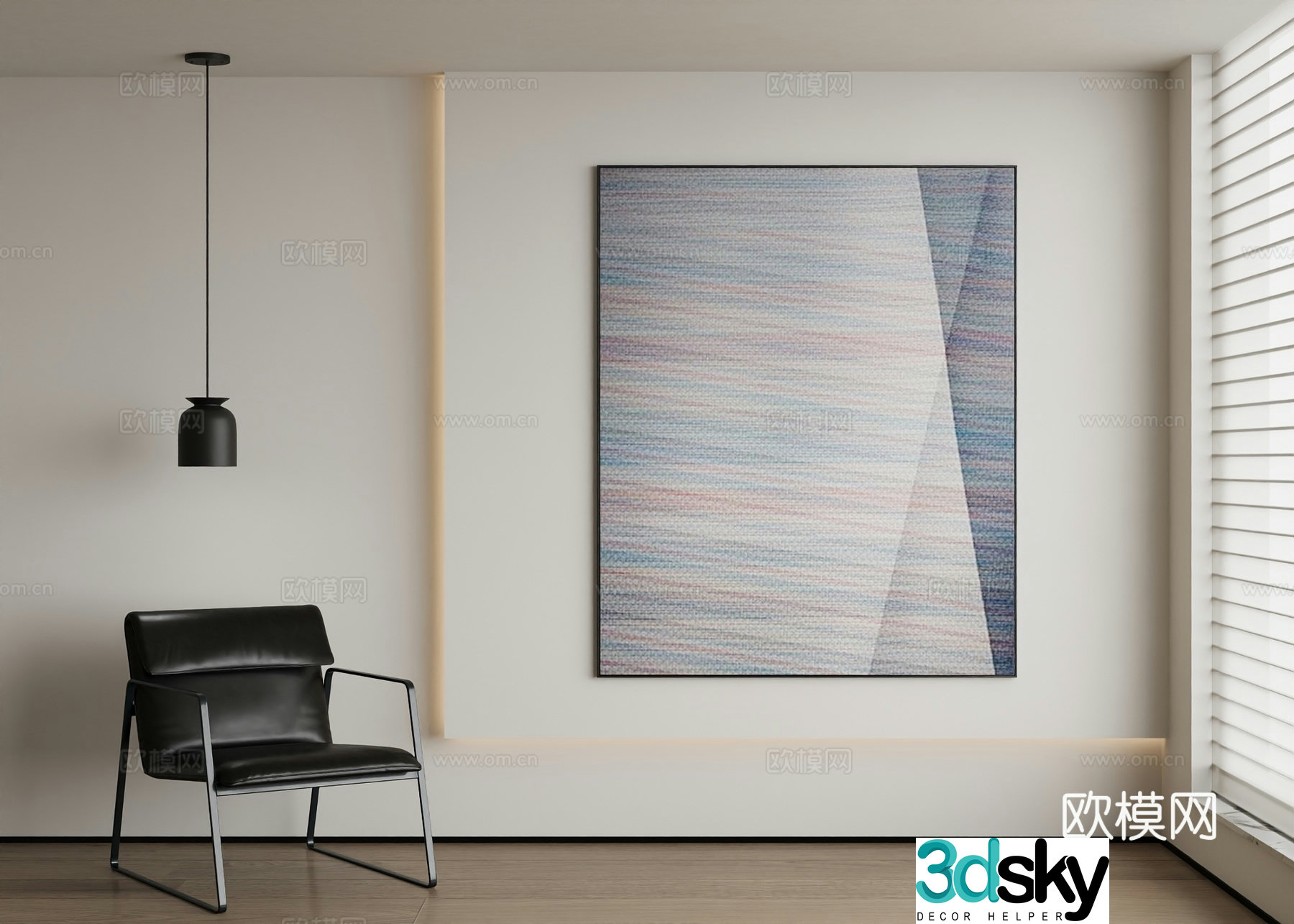 Modern decorative painting 3d model