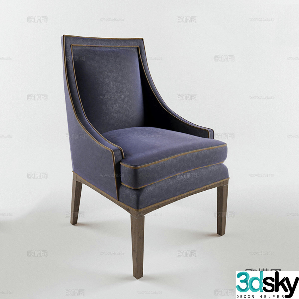 Mya Upholstered Chair Bernhardt Interiors3d Model