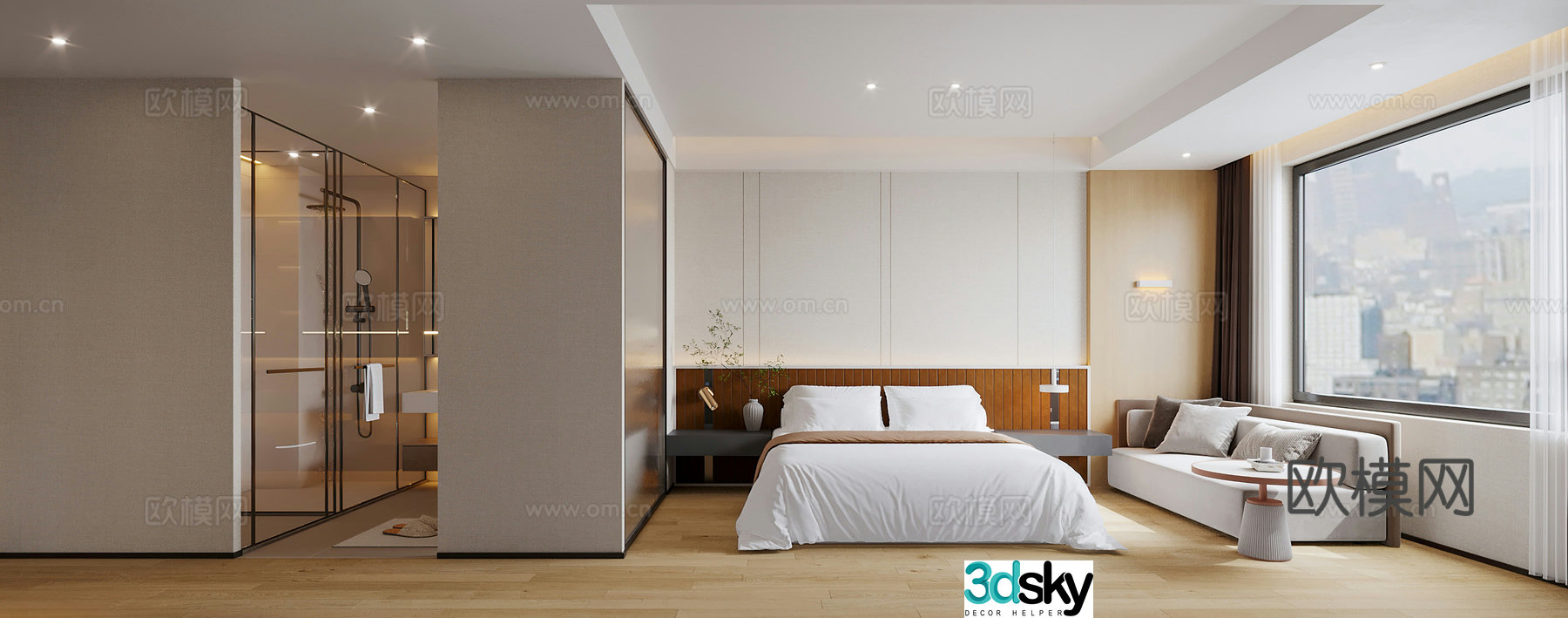 Modern hotel suite Modern hotel parent-child room Hotel children’s room Hotel standard room Parent-child room 3D model