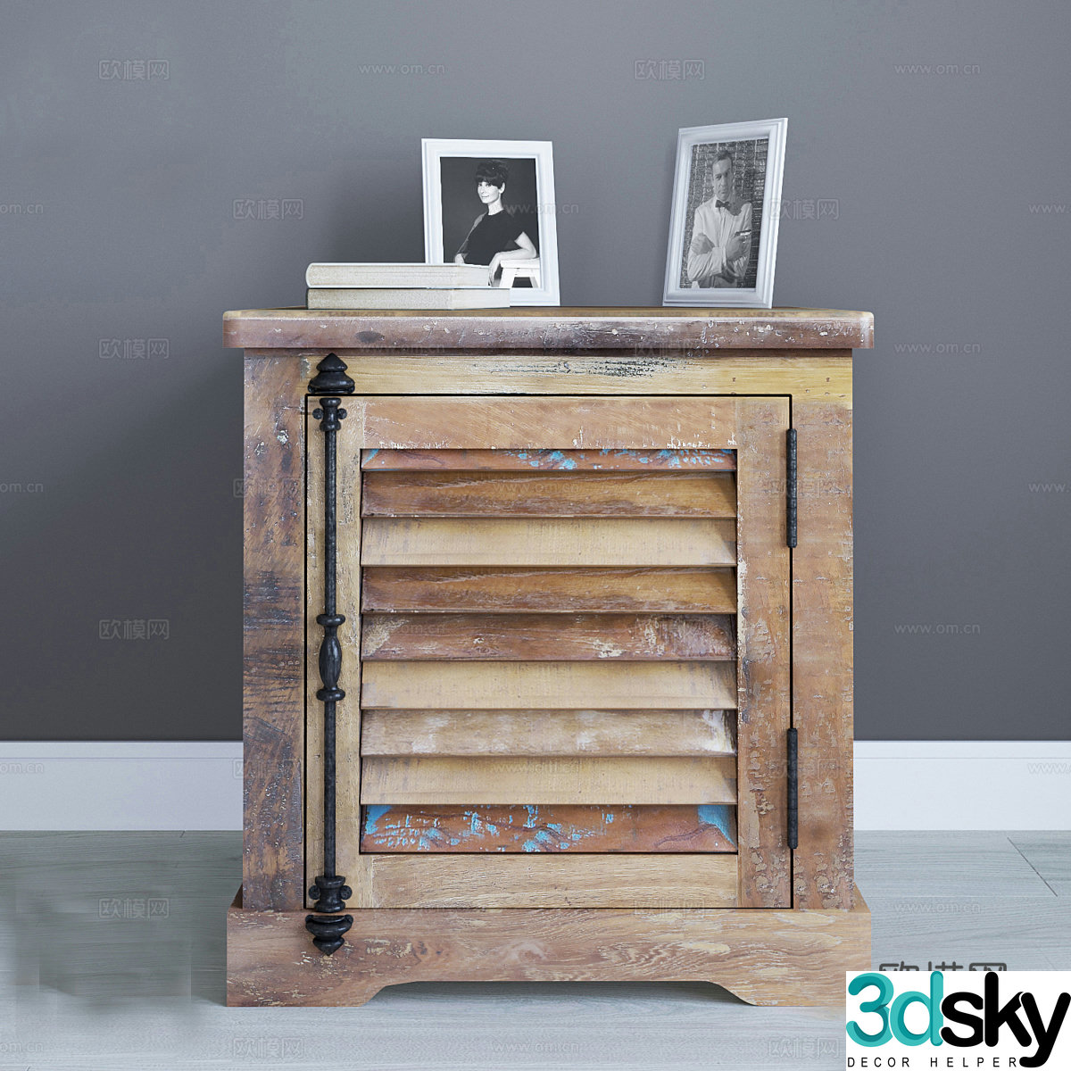 3d model of bedside loft