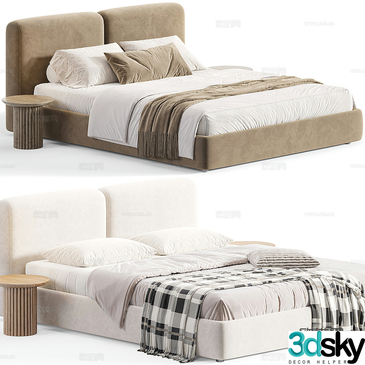 Rene bed 3D model