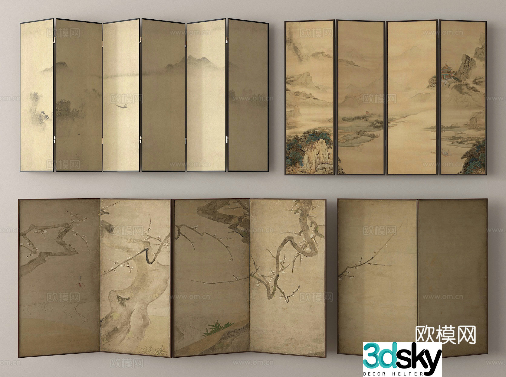Screen Mural Screen 3D Model