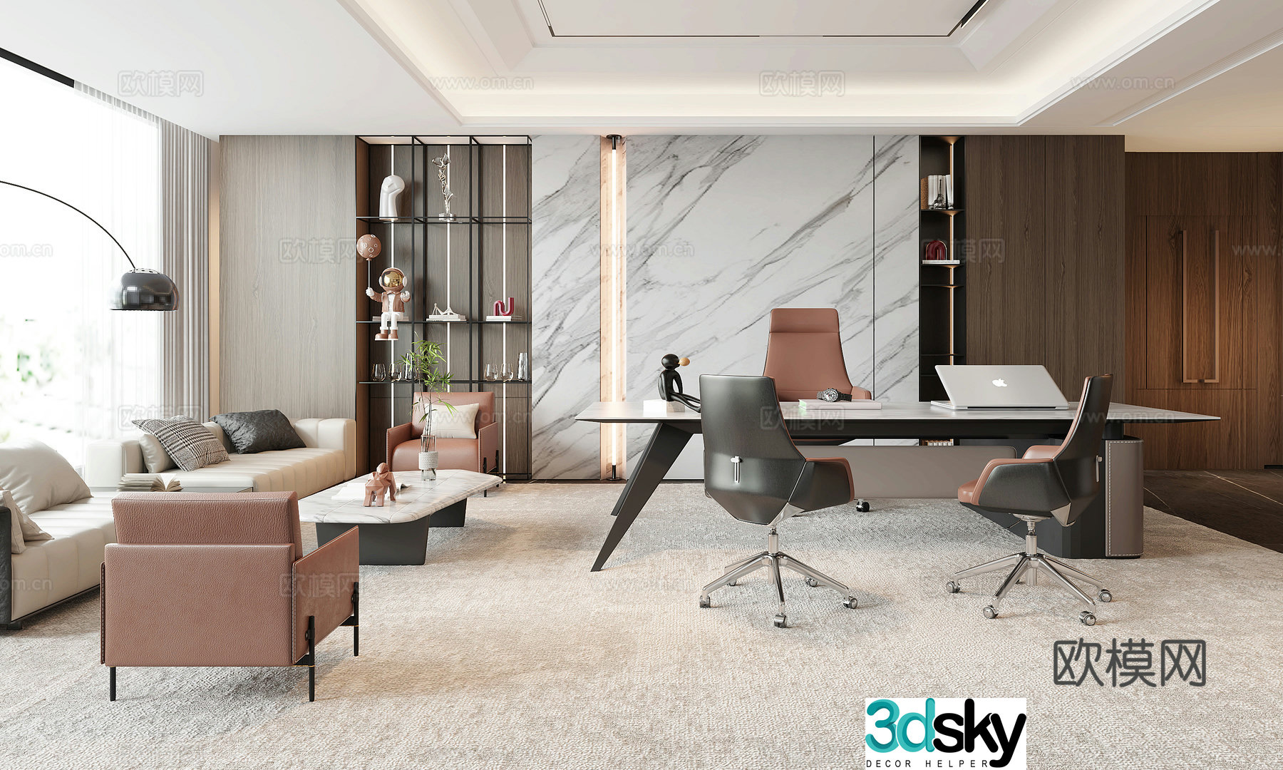 Modern office 3d model