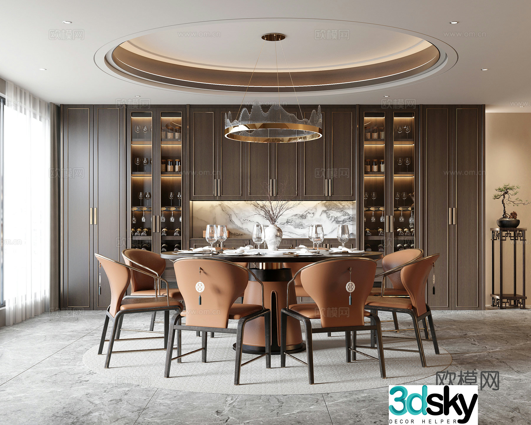 New Chinese restaurant 3D model