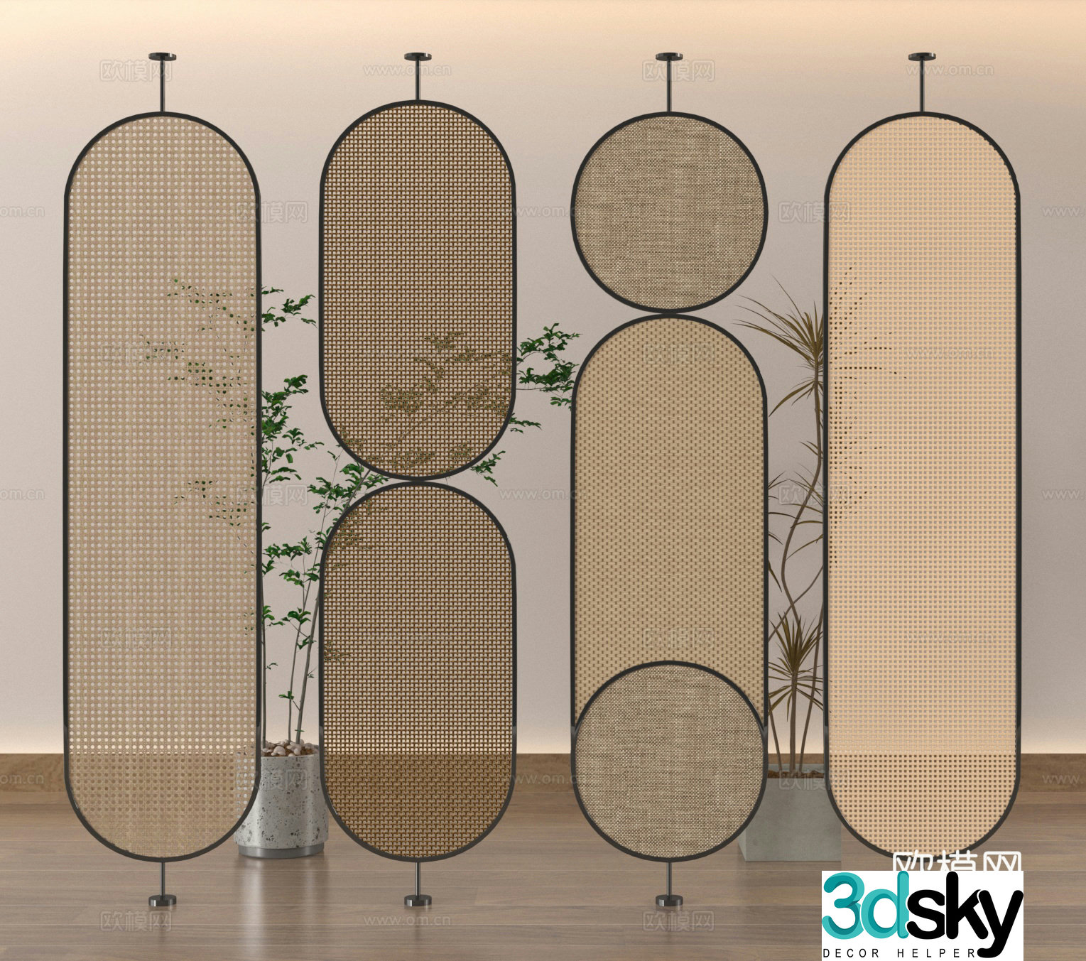 Glass partition Frosted glass partition Changhong glass partition 3D model