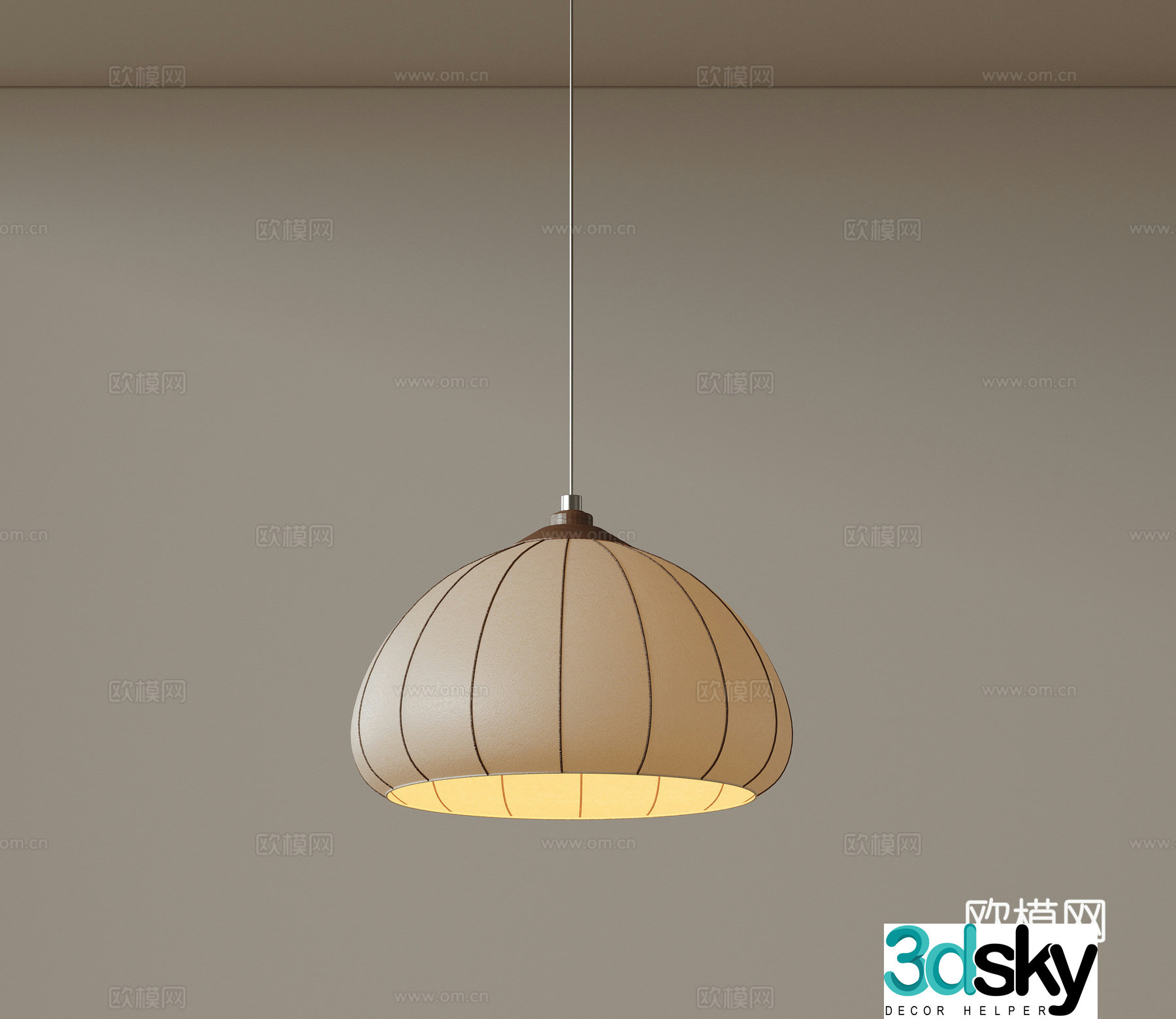 Modern medieval style chandeliers minimalist chandeliers Nordic simple chandeliers bedroom bedside chandeliers single head 3D model