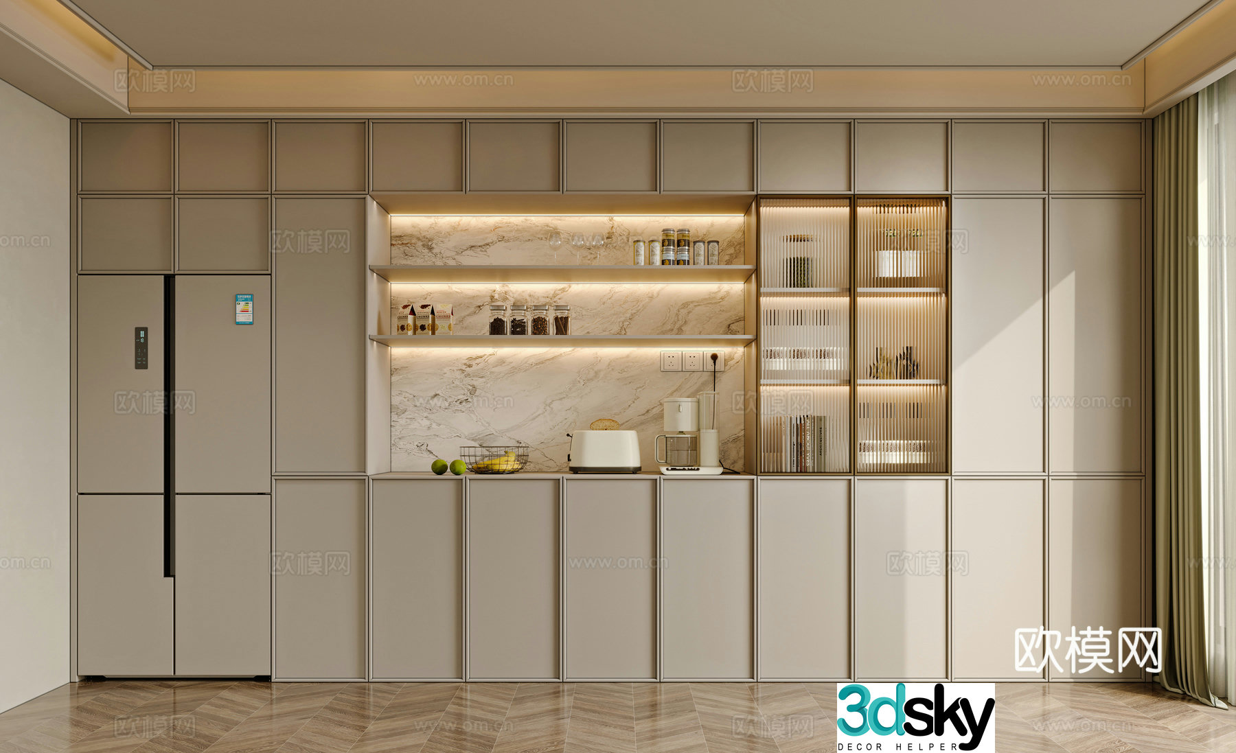 Modern sideboard 3D model