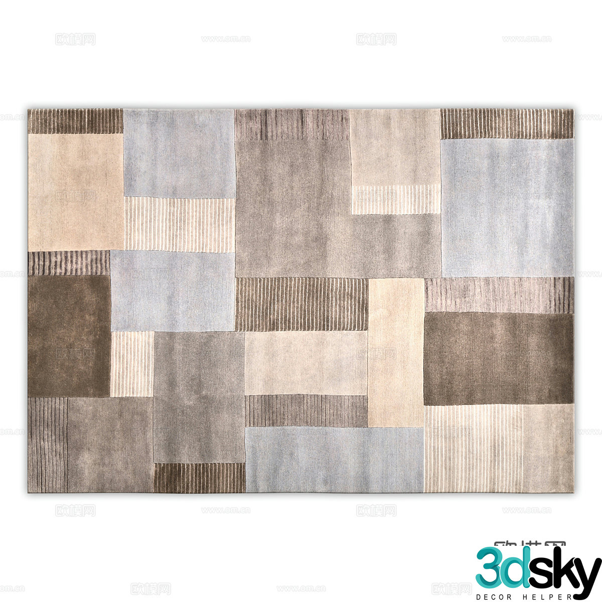 Modern carpet 3d model