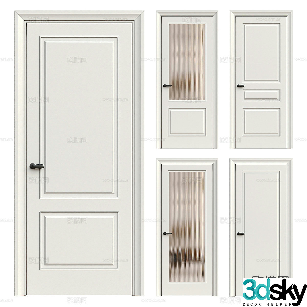 Swing door 3D model