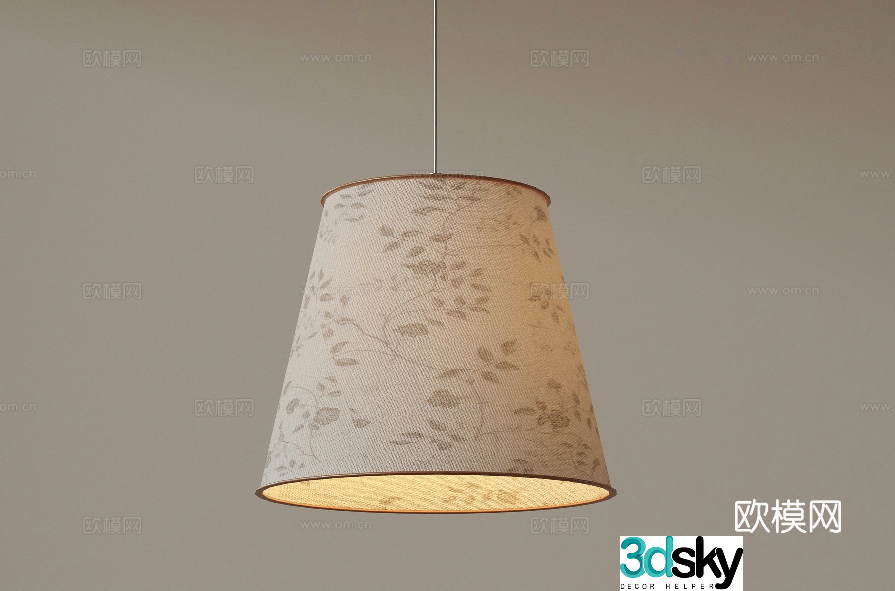 Modern medieval style chandeliers minimalist chandeliers Nordic simple chandeliers bedroom bedside chandeliers single head 3D model