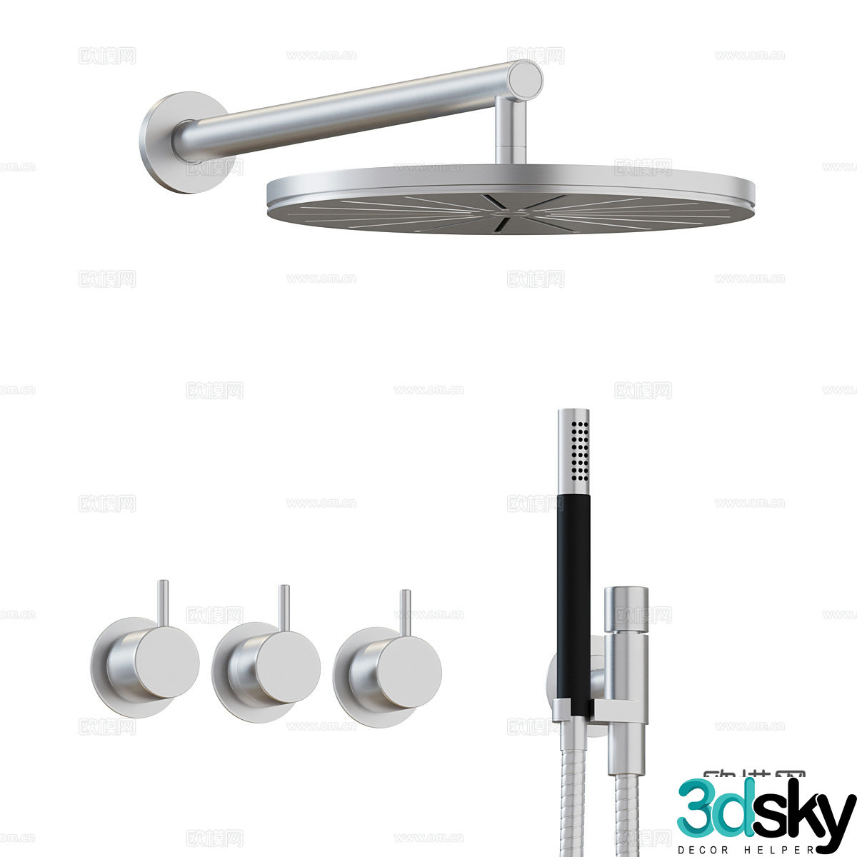 VOLA constant temperature shower faucet 3D model