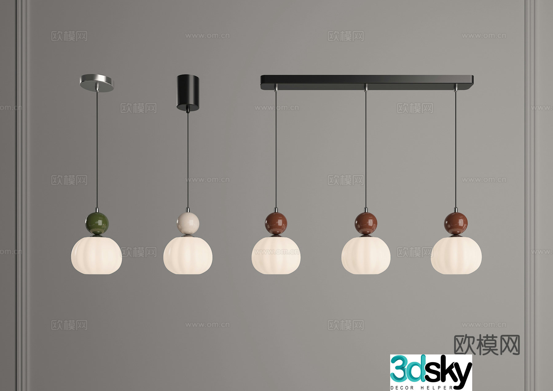 Restaurant Chandelier Bedside Chandelier Children’s Room Chandelier Medium Chandelier Creamy Chandelier 3D Model