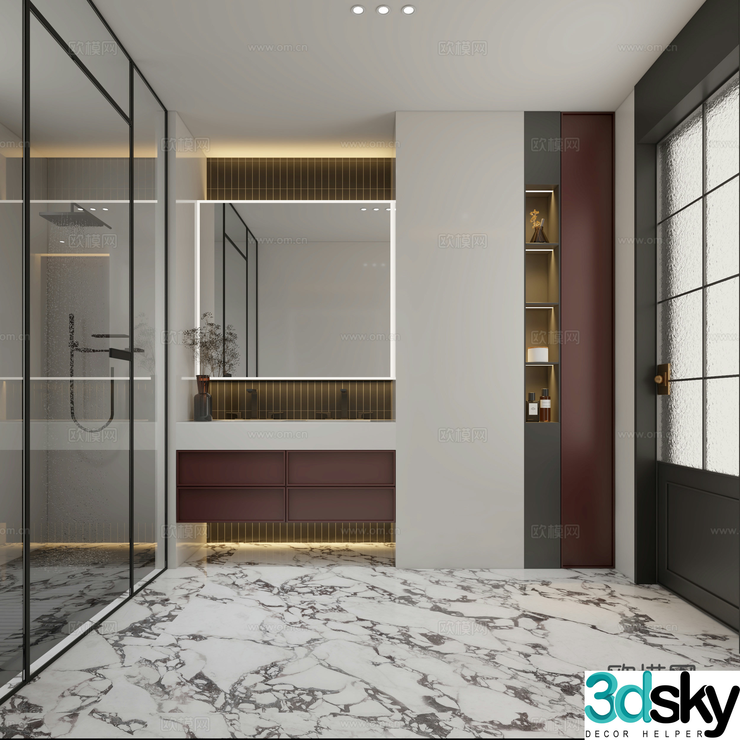Modern bathroom 3d model