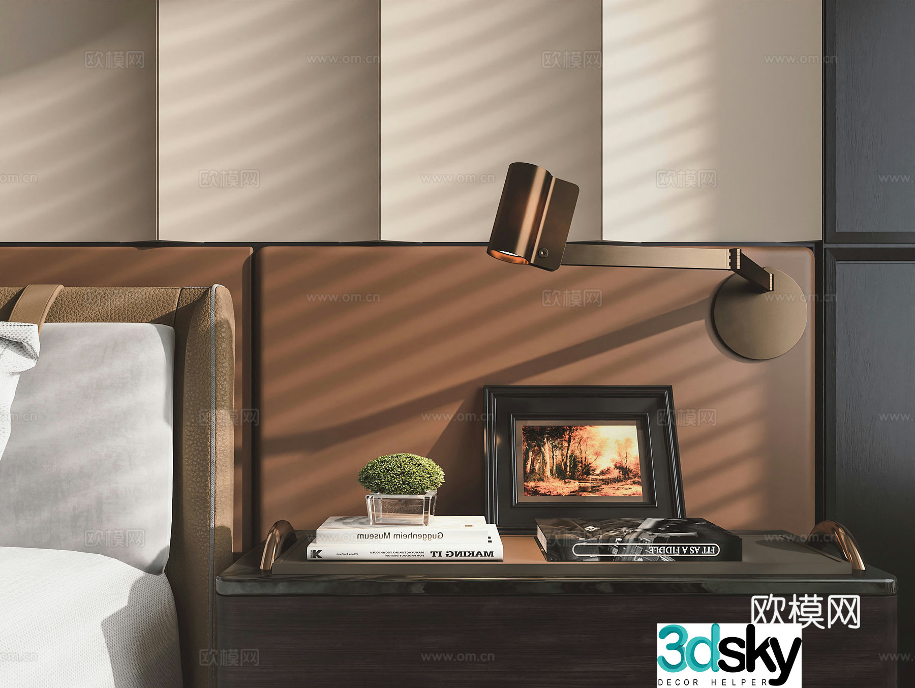 Modern wall lamp 3d model