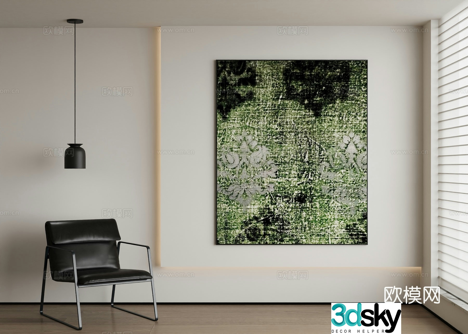 Modern decorative painting 3d model