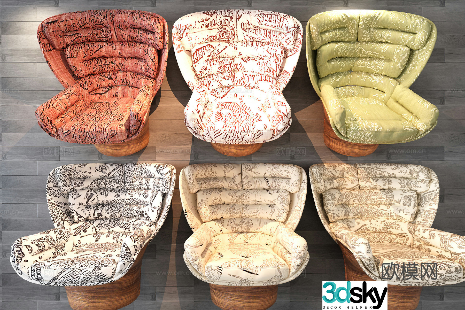 Single chair 3d model