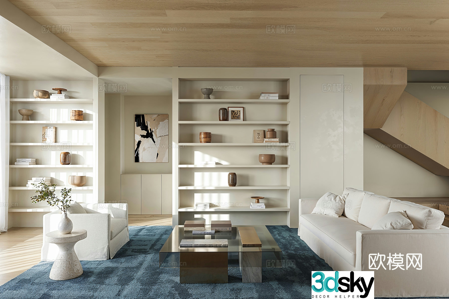 Modern living room 3d model