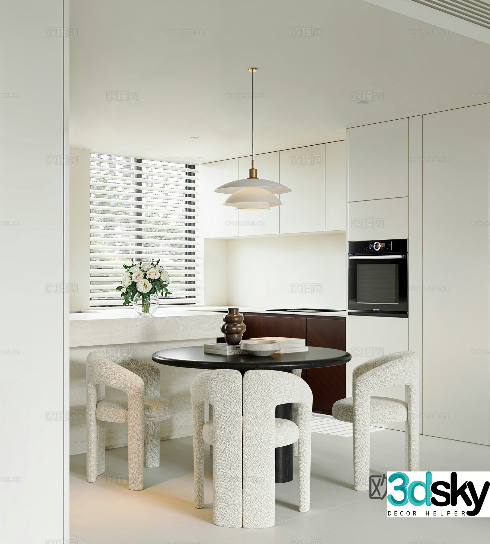 Modern restaurant 3d model