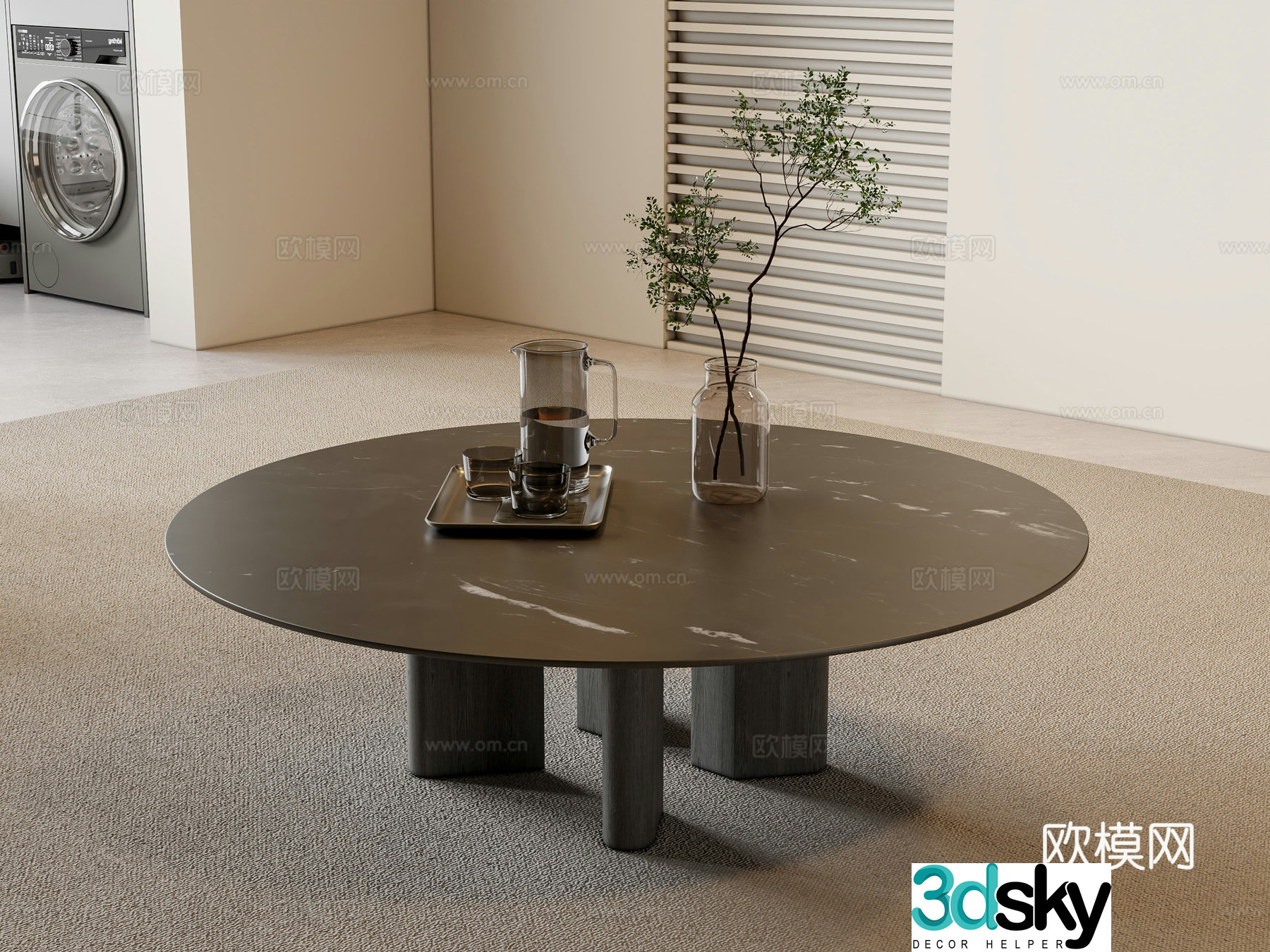 Modern coffee table 3d model