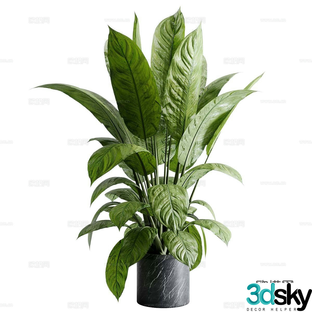 Vase flowers 3d model