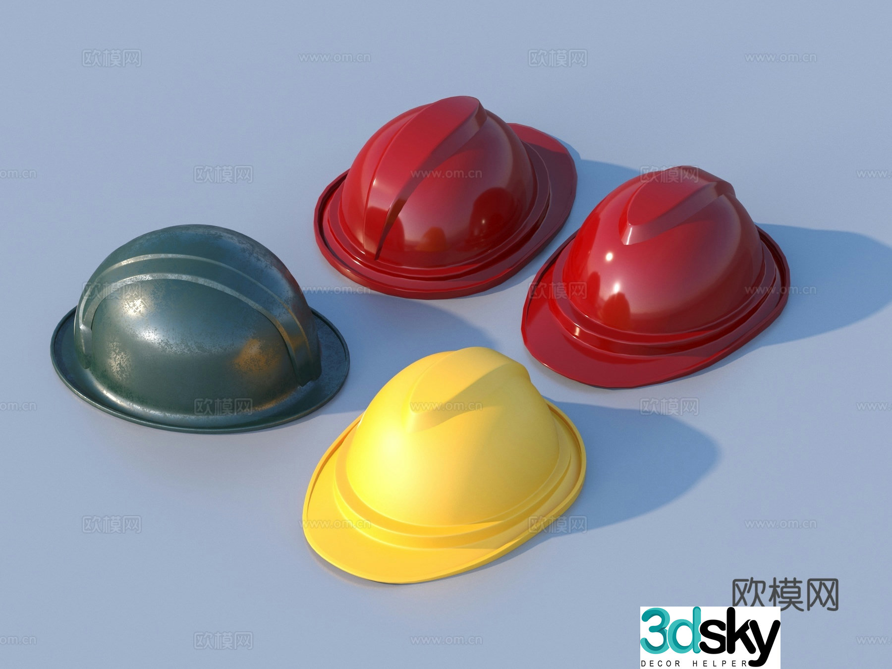Hard hat Fire hat 3d model