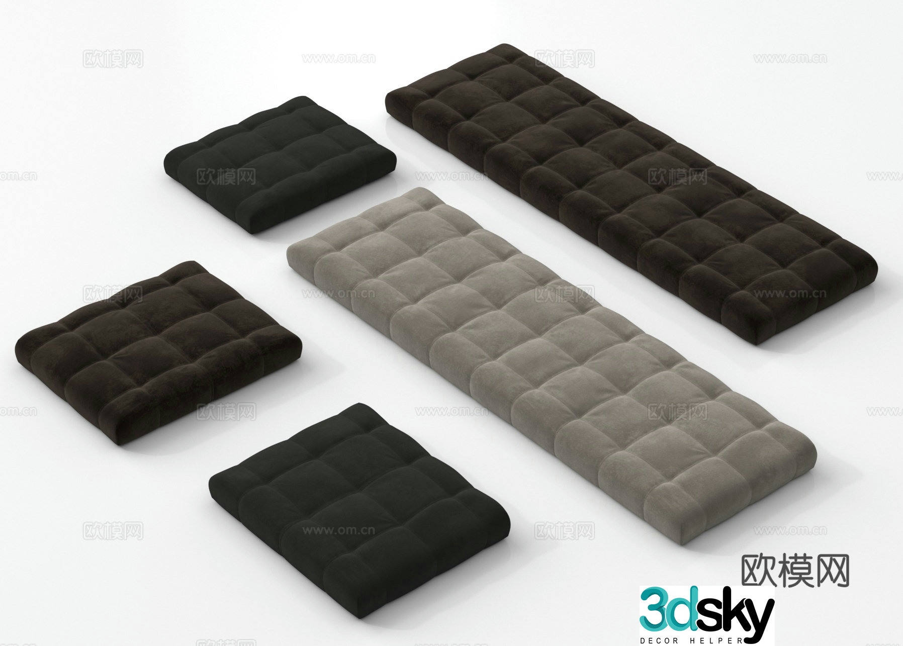 Bathroom cushion tatami cushion cushion bay window cushion sofa cushion 3d model