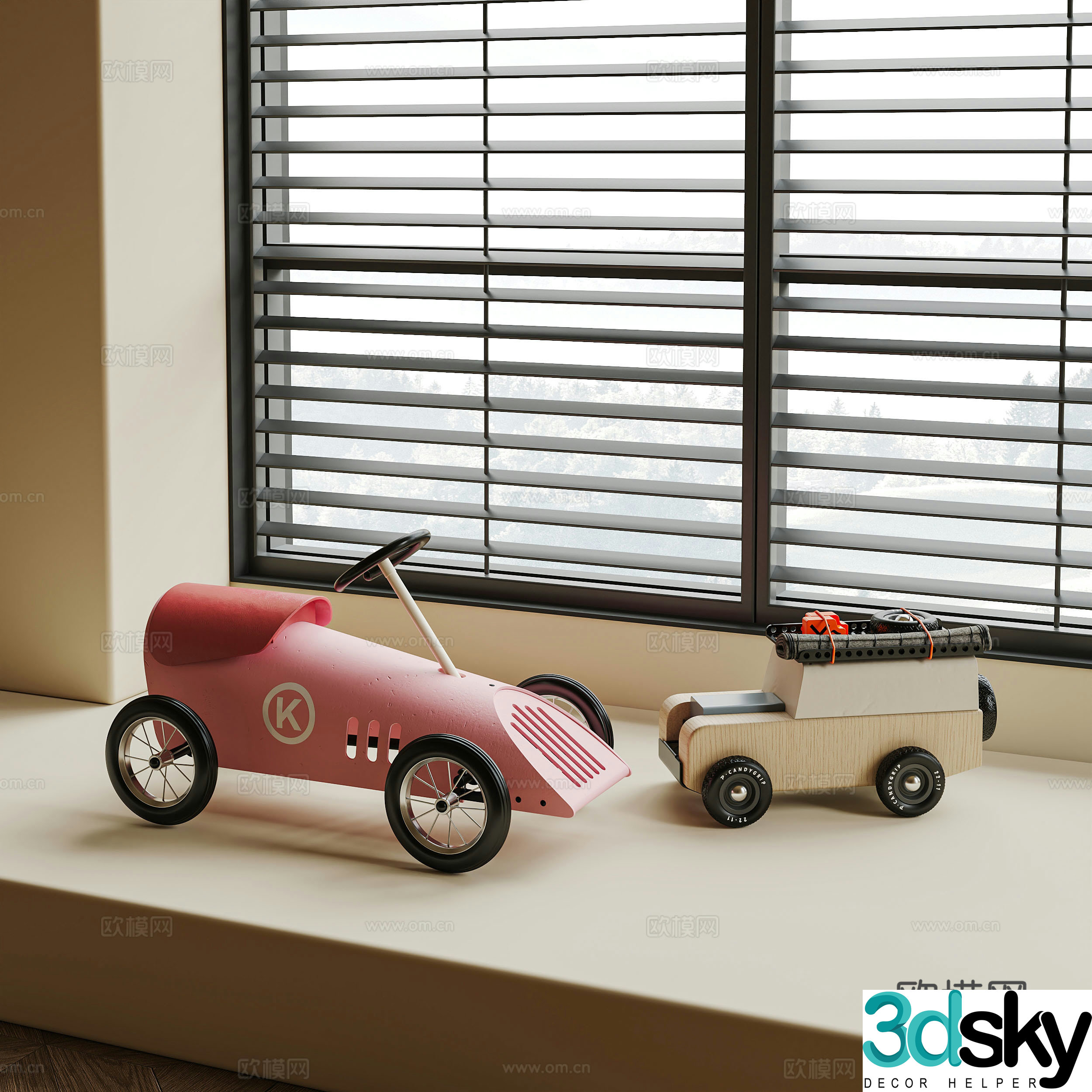 Modern children’s toys 3d model