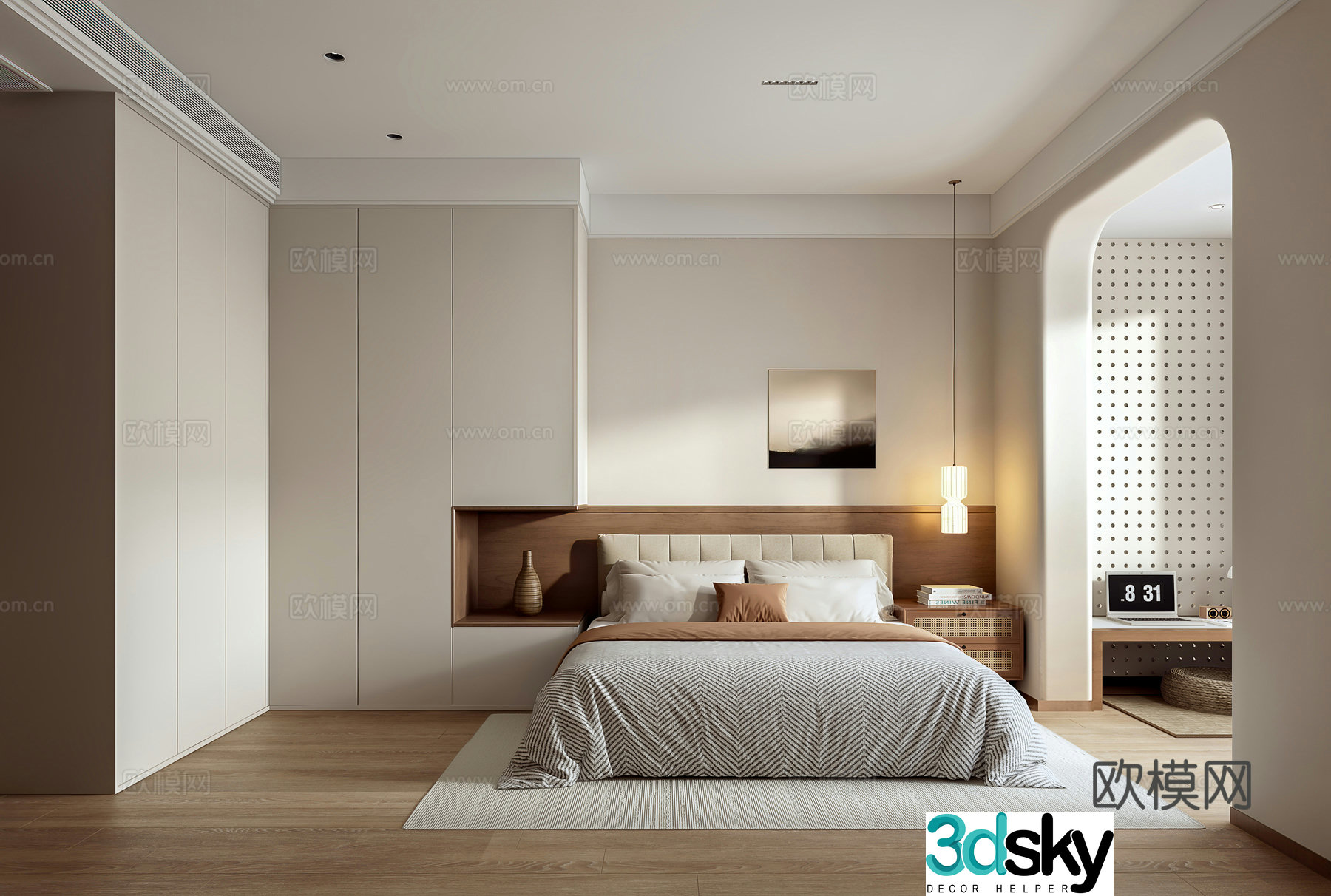 Modern bedroom 3d model