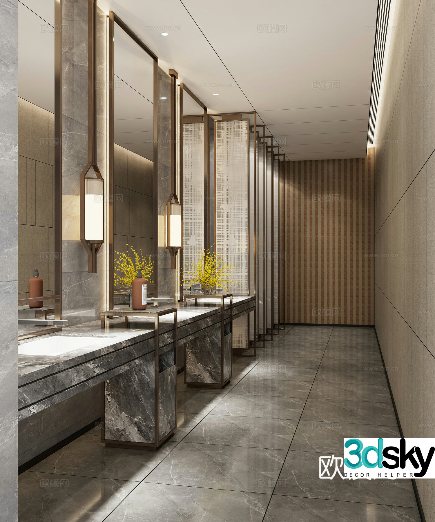 Modern bathroom 3d model