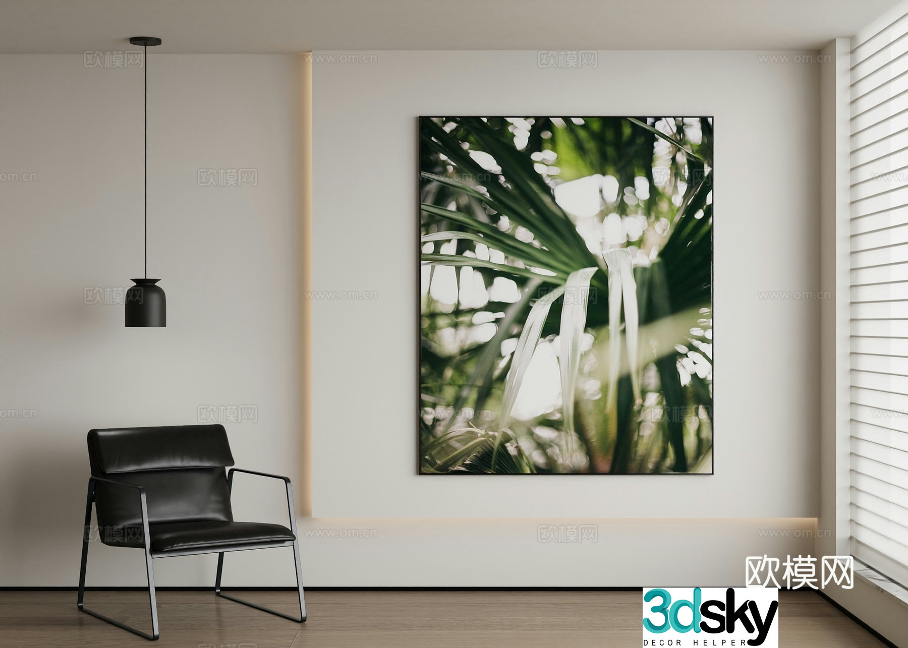 Modern decorative painting 3d model