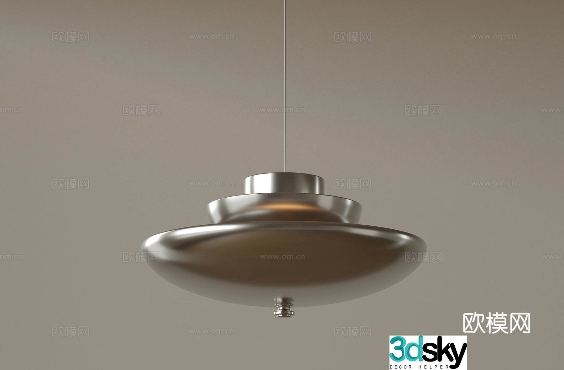 Modern medieval style chandeliers minimalist chandeliers Nordic simple chandeliers bedroom bedside chandeliers single head 3D model