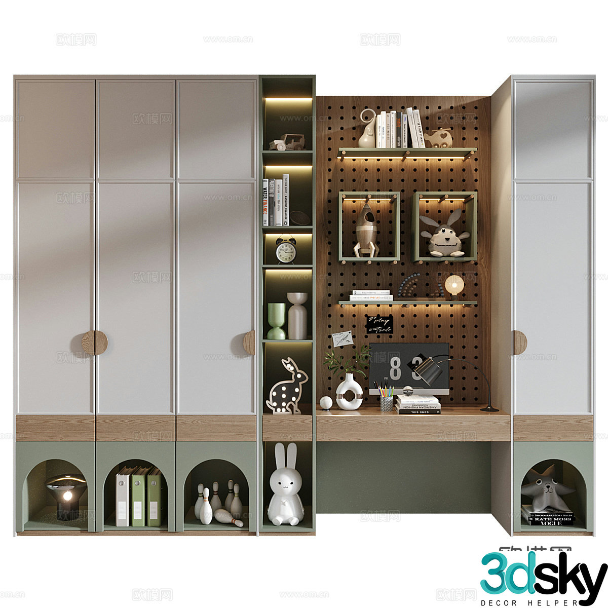 Furniture combination 8443d model