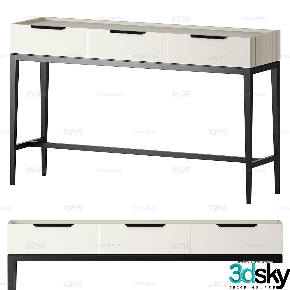 3d model of chest of drawers