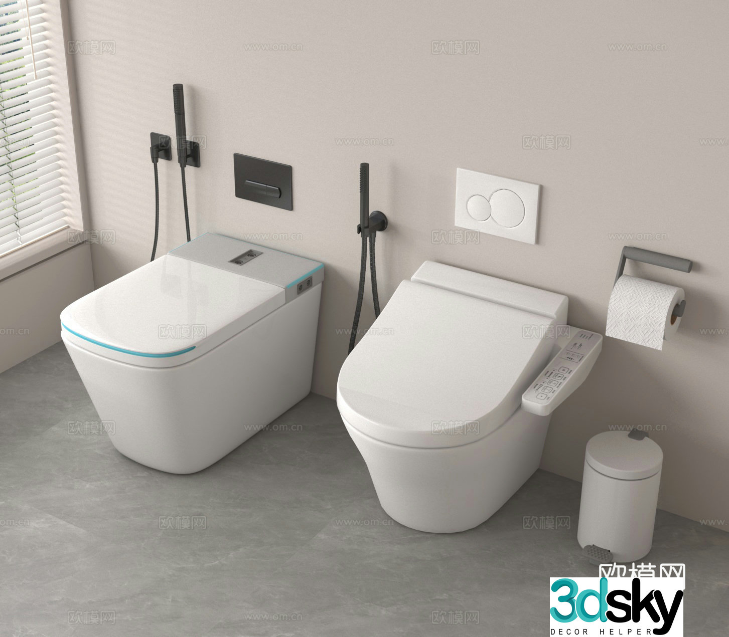 Toilet toilet 3d model