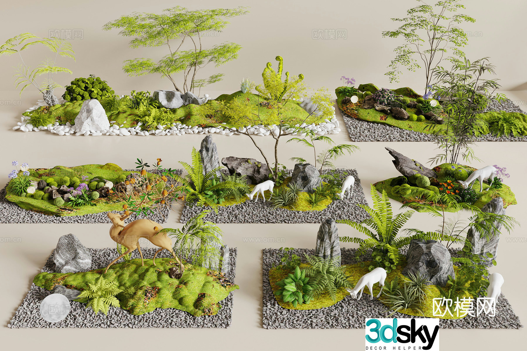 Modern Landscape Landscape 3D Model