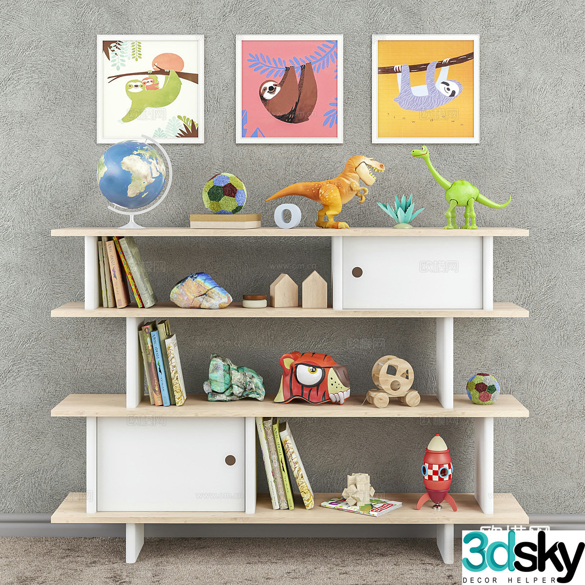 Toys and furniture set 83d model