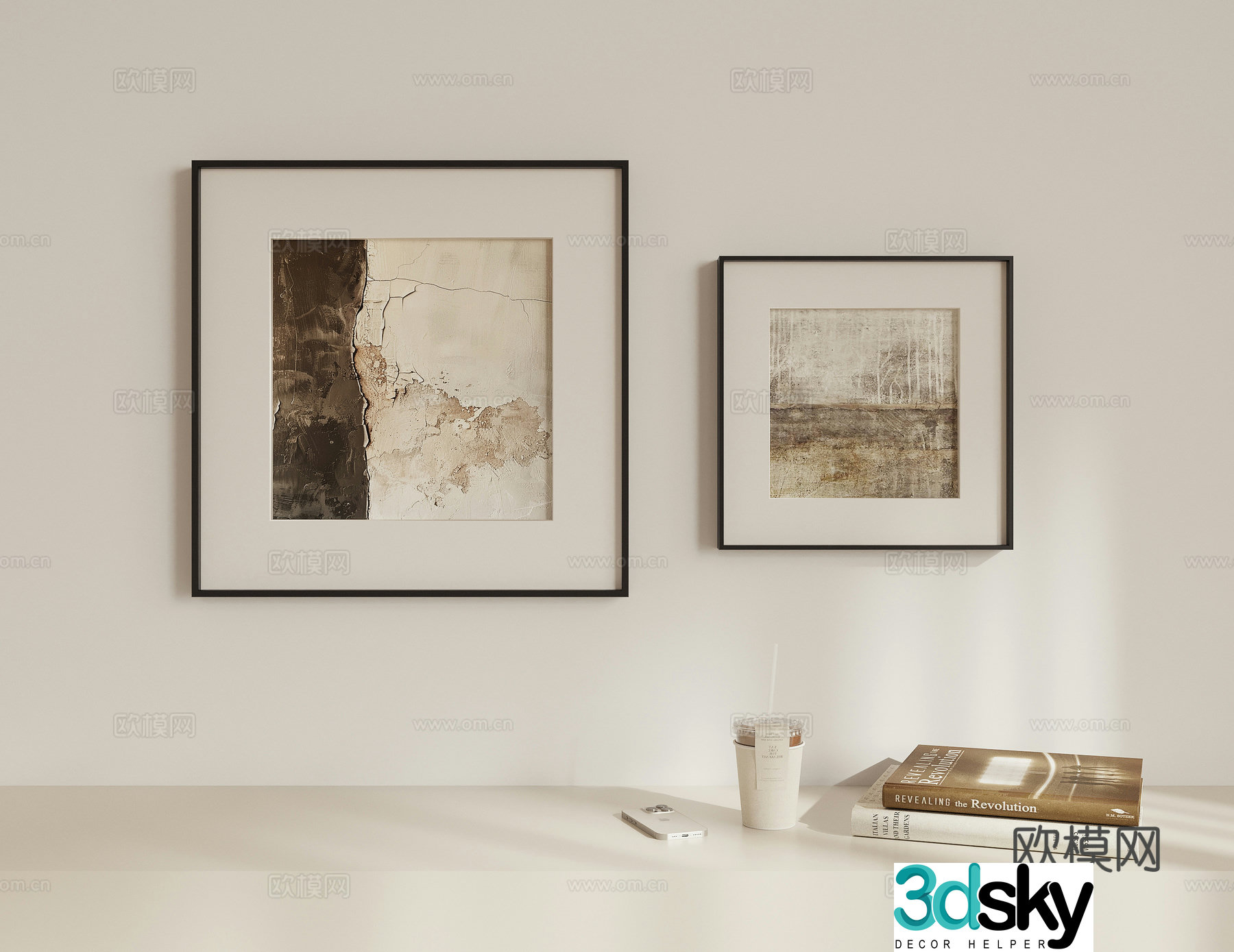 Combination hanging painting 3D model
