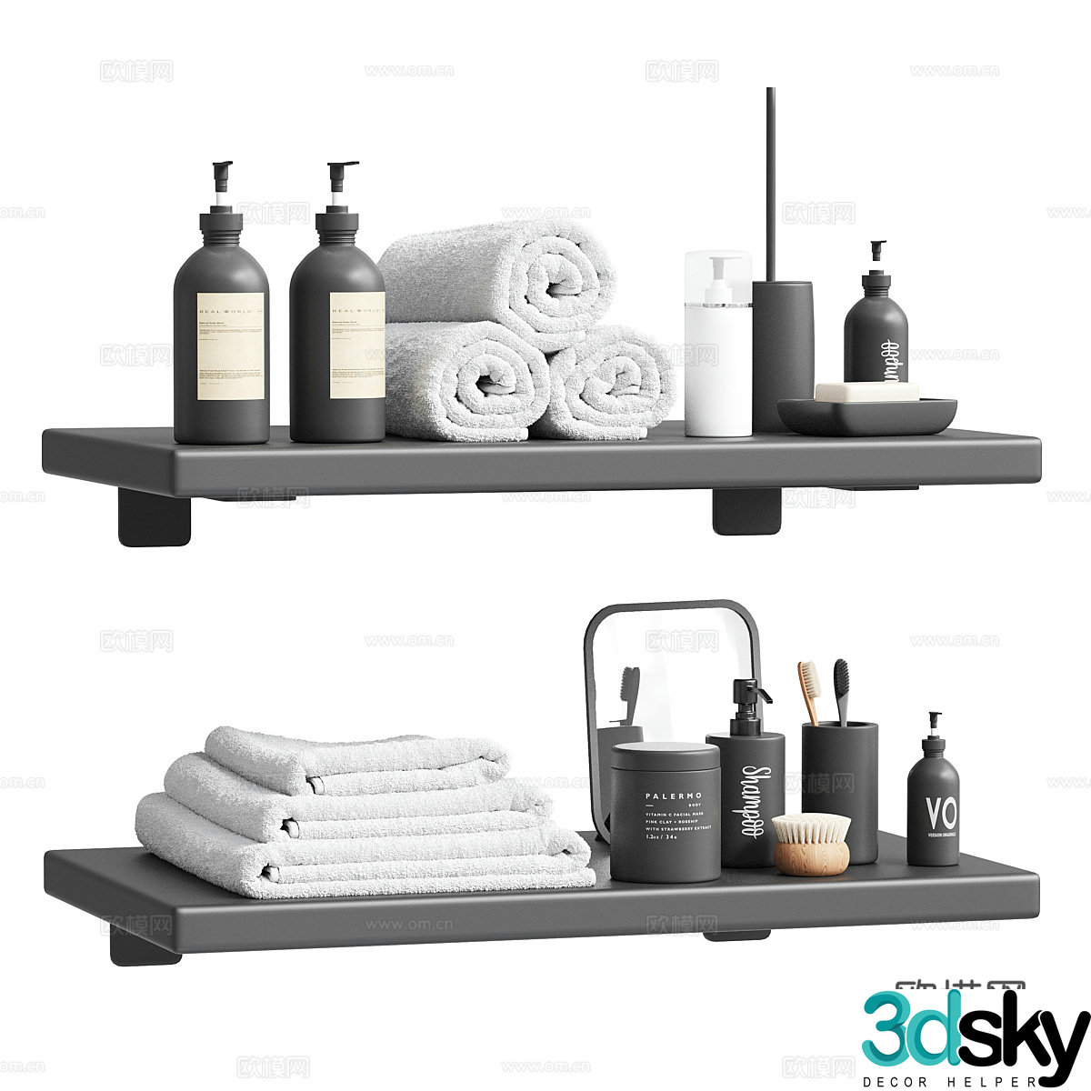 Bathroom small pieces 3D model