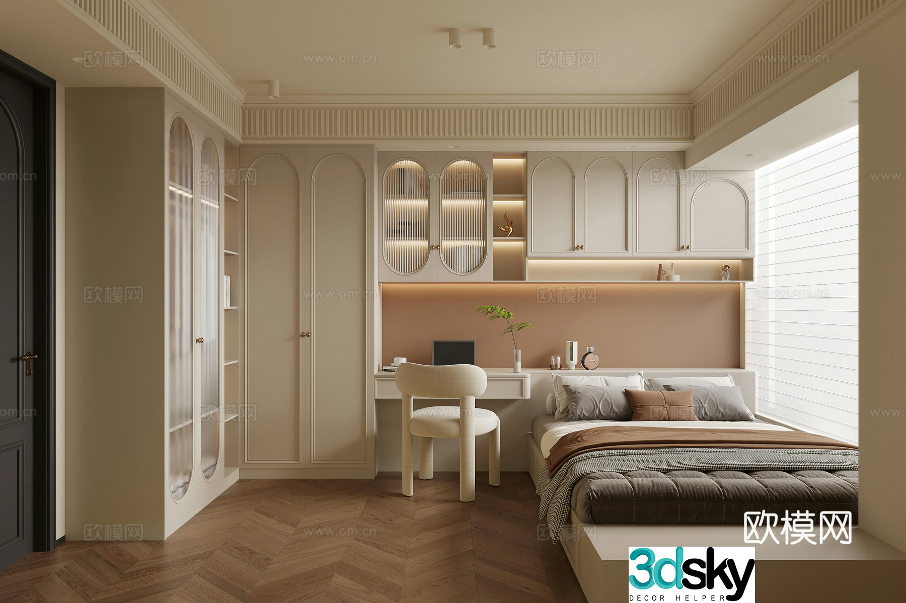 French bedroom 3d model
