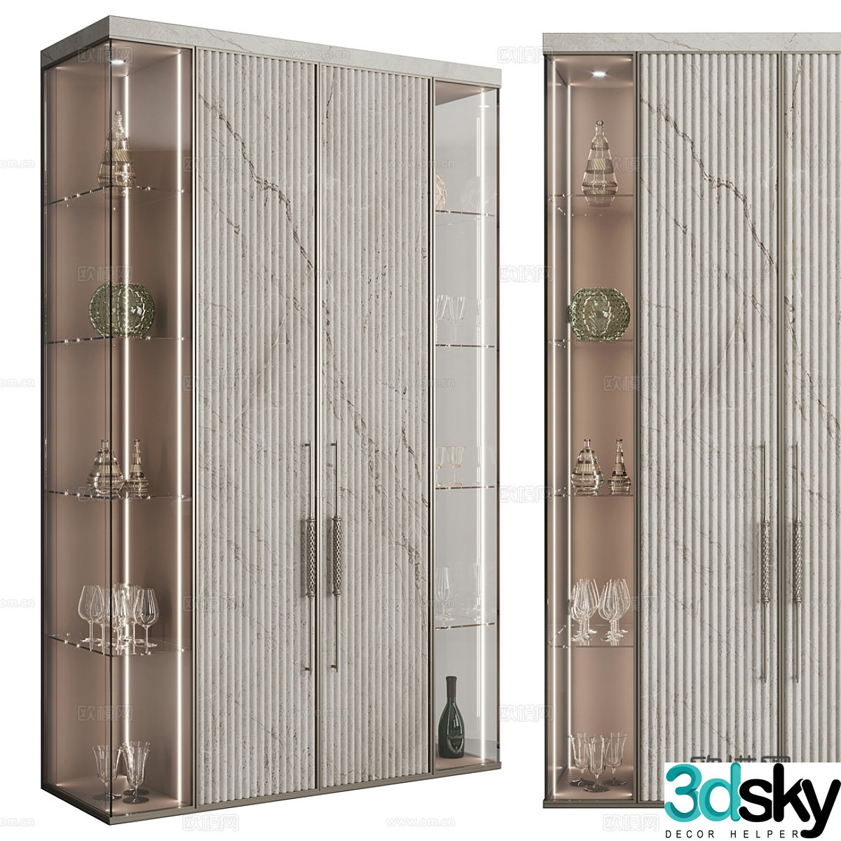 3D model of sideboard