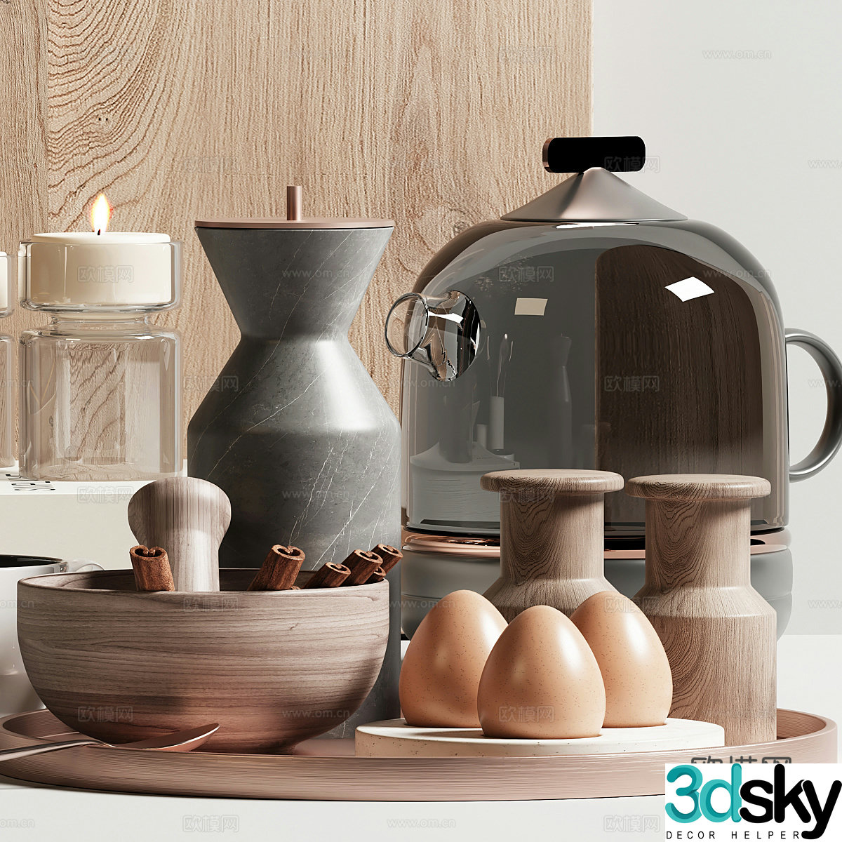 Tableware combination 3D model