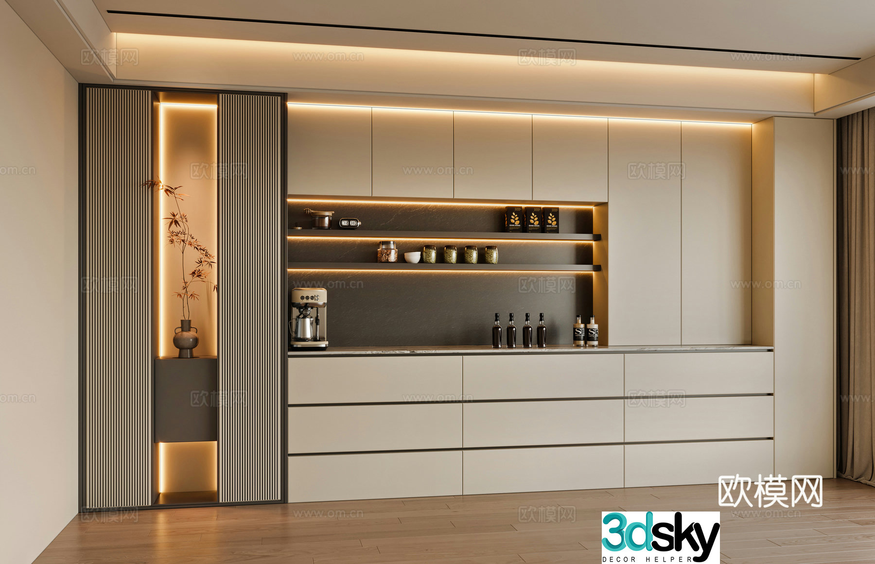 Modern sideboard 3D model