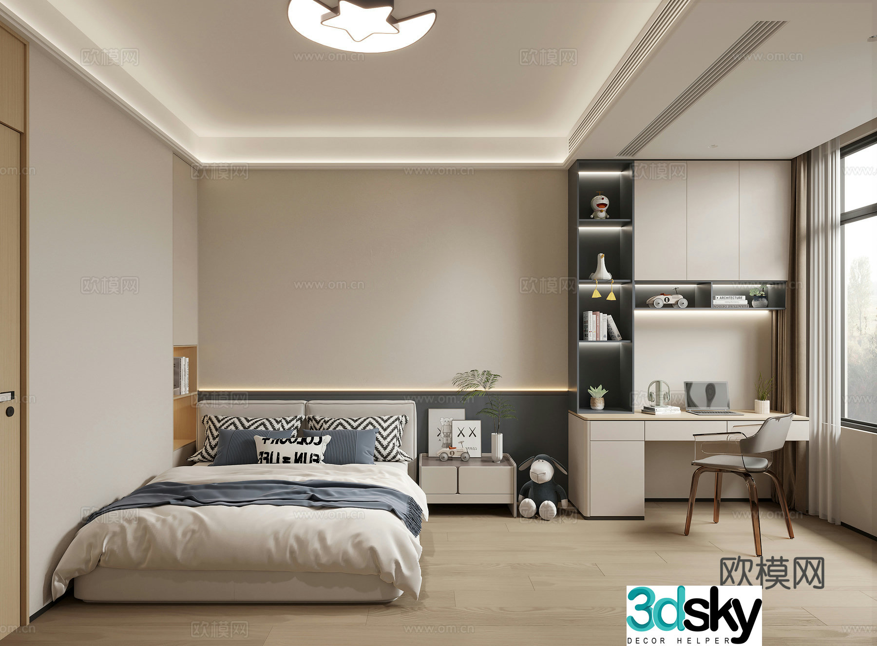 Modern bedroom 3d model
